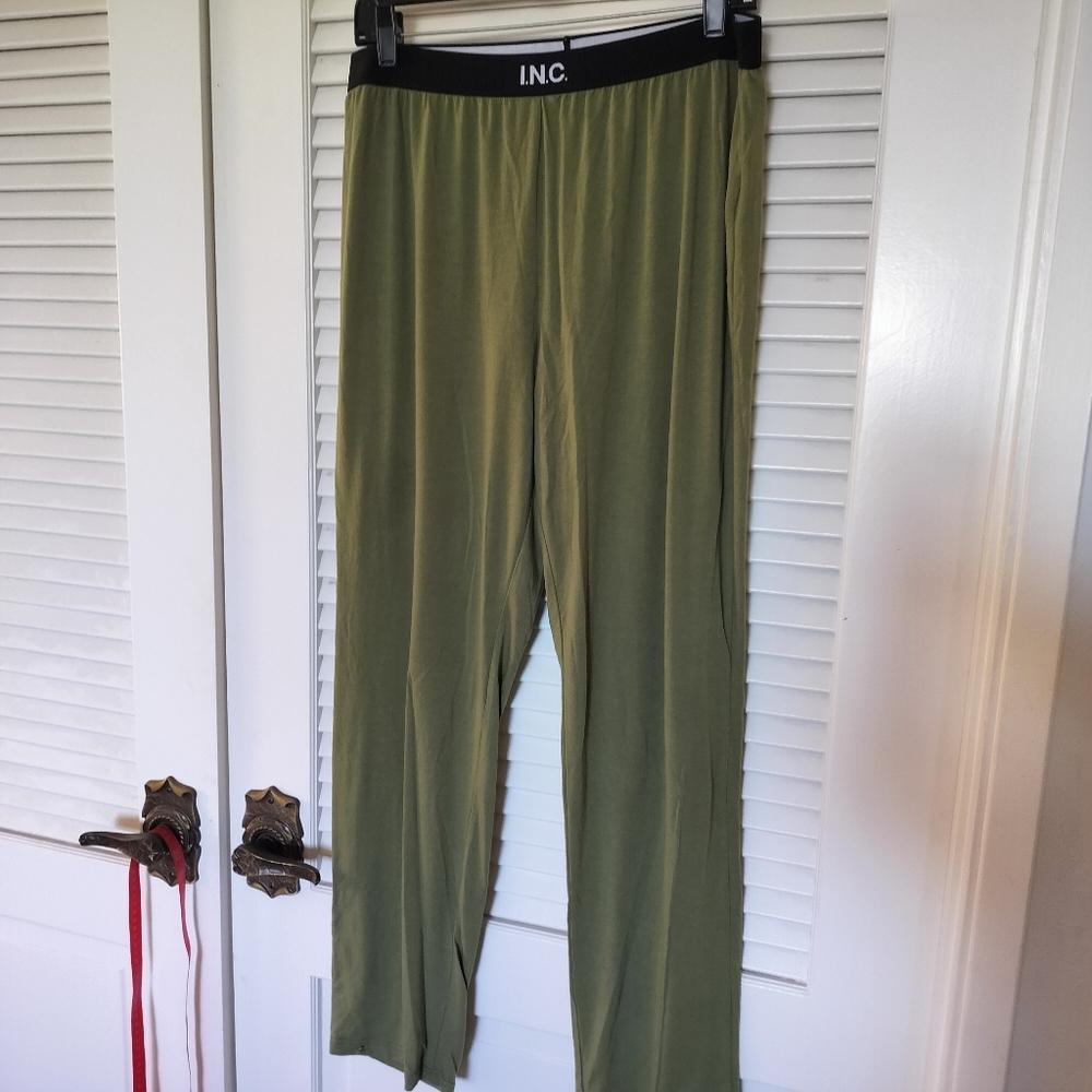 INC International Concepts Army Green Lounge/Pajama Pants Large